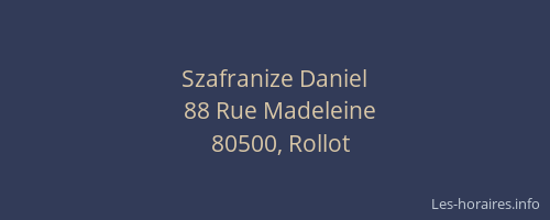 Szafranize Daniel