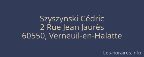 Szyszynski Cédric