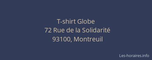 T-shirt Globe