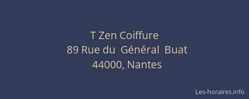 T Zen Coiffure