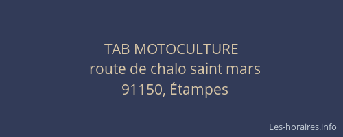 TAB MOTOCULTURE