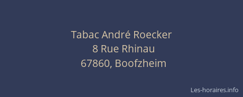 Tabac André Roecker