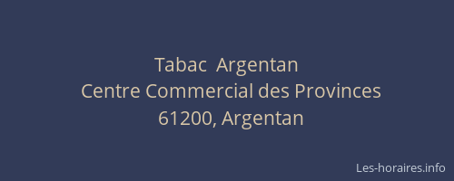 Tabac  Argentan