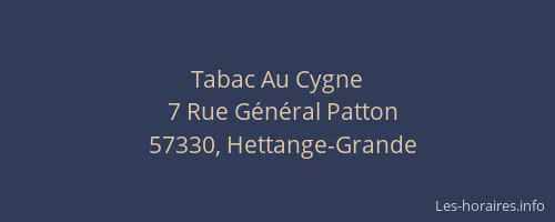Tabac Au Cygne