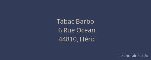 Tabac Barbo