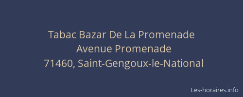 Tabac Bazar De La Promenade