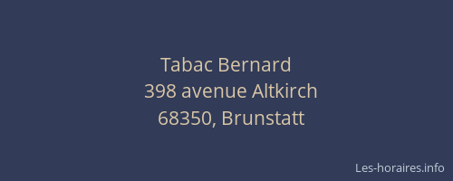 Tabac Bernard