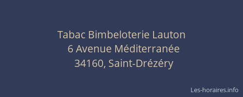 Tabac Bimbeloterie Lauton