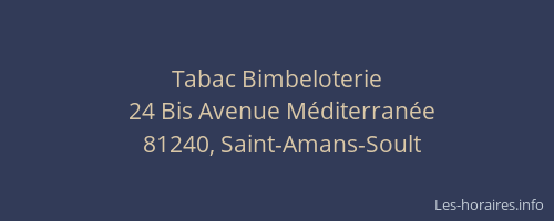 Tabac Bimbeloterie