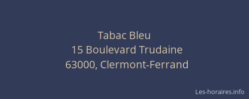 Tabac Bleu
