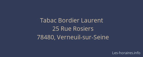 Tabac Bordier Laurent