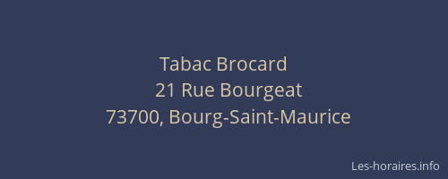 Tabac Brocard
