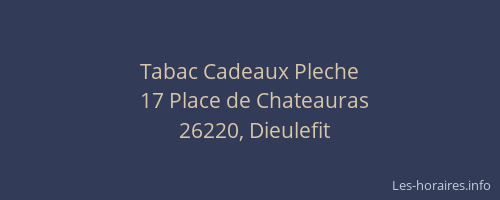 Tabac Cadeaux Pleche