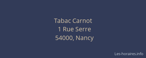 Tabac Carnot