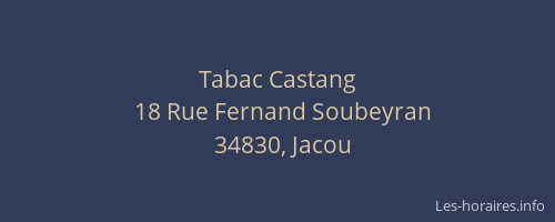 Tabac Castang