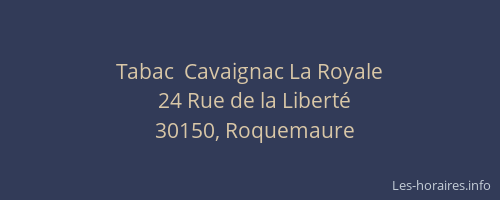 Tabac  Cavaignac La Royale