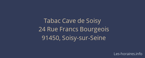 Tabac Cave de Soisy