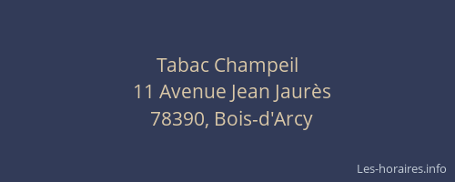 Tabac Champeil