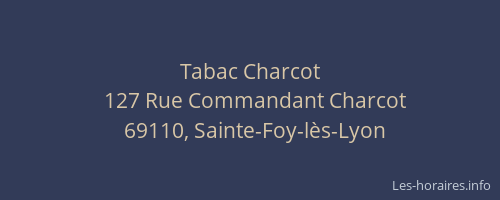 Tabac Charcot