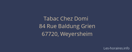 Tabac Chez Domi