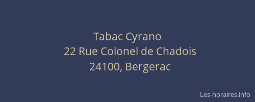 Tabac Cyrano