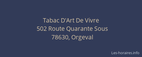 Tabac D'Art De Vivre