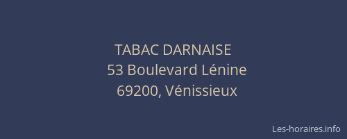 TABAC DARNAISE