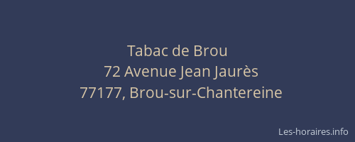 Tabac de Brou
