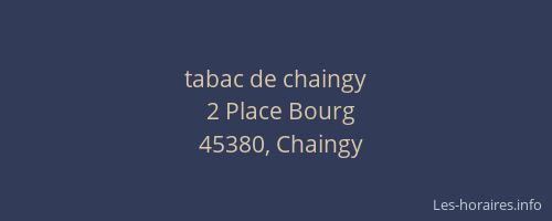 tabac de chaingy