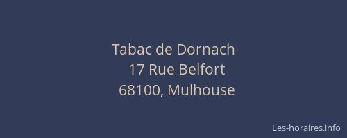 Tabac de Dornach