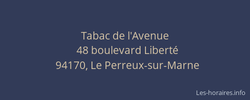 Tabac de l'Avenue