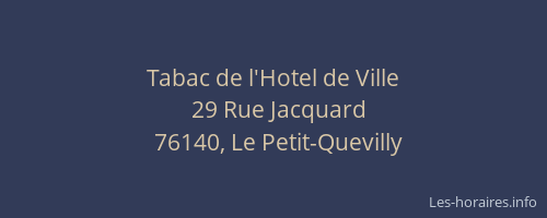 Tabac de l'Hotel de Ville