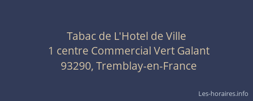 Tabac de L'Hotel de Ville