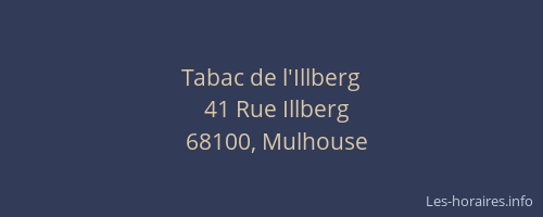Tabac de l'Illberg