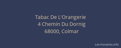 Tabac De L'Orangerie