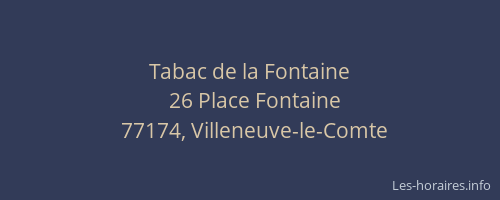 Tabac de la Fontaine