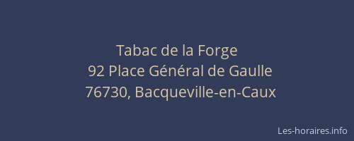 Tabac de la Forge