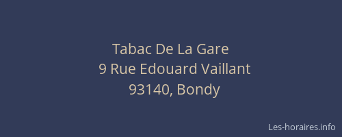 Tabac De La Gare