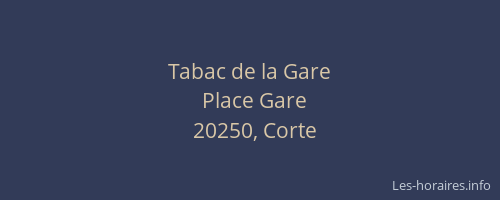 Tabac de la Gare