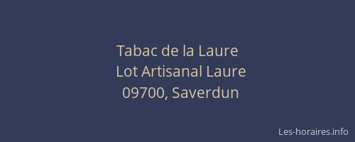 Tabac de la Laure