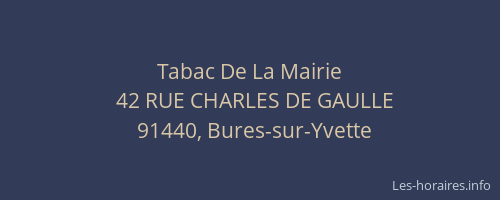 Tabac De La Mairie