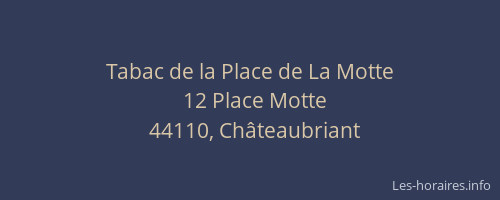 Tabac de la Place de La Motte