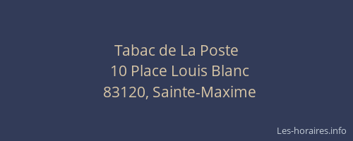 Tabac de La Poste