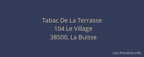 Tabac De La Terrasse