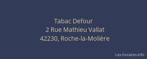 Tabac Defour