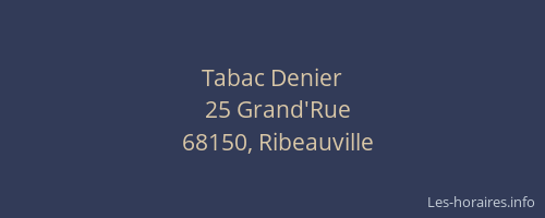Tabac Denier