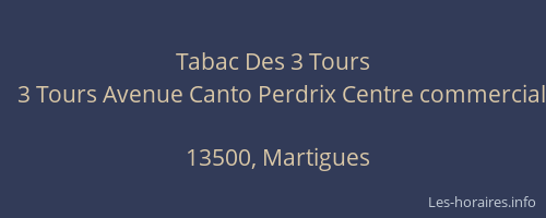 Tabac Des 3 Tours