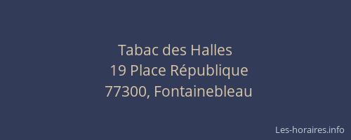Tabac des Halles