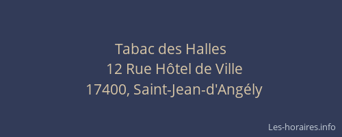 Tabac des Halles