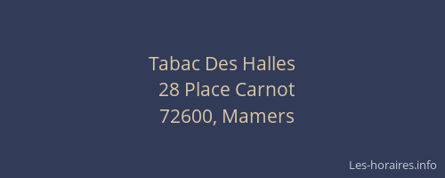 Tabac Des Halles